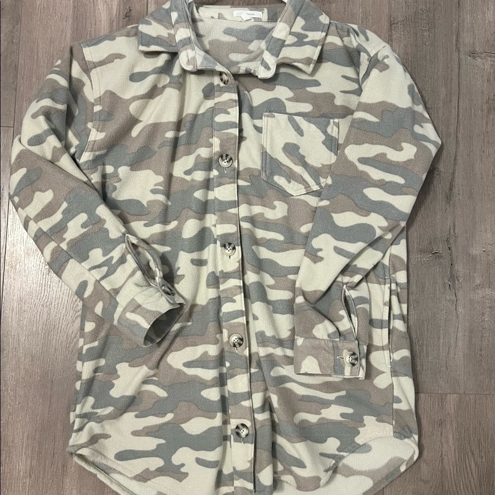 Camo Fleece Shacket